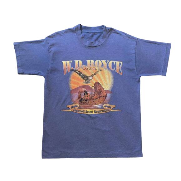 Vintage Boy Scouts W.D. Boyce Council Ingersoll Scout Reservation T-shirt - Picture 1 of 4